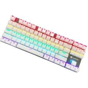 K80 87 teclas con cable gaming teclado mecánico RGB retroiluminación