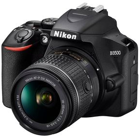 Camara Nikon D3500 Kit 18-55mm VR 24,2mpx Full Hd, Negro