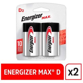 Pila Bateria Alcalina Max D2 Energizer Tipo D