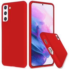 Estuche Forro Funda Silicona Case Samsung Galaxy S21 Plus Rojo