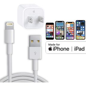 Cargador para iphone 7 + cable Lightning, USB, Apple, Carga Rápida