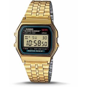 Reloj Casio Retro A159WGEA-1D Color Dorado Fondo Negro