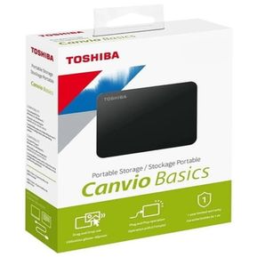 Disco duro externo 4TB Toshiba Canvio Basics, USB 3.0 Negro