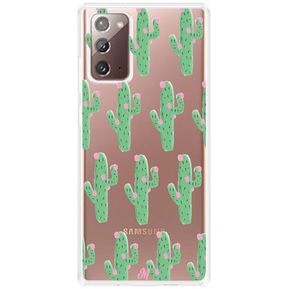 Funda Cactus Con Flor Rosa Shockproof Samsung Note 20