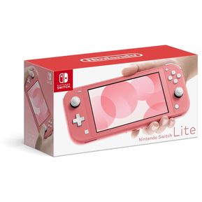Consola Nintendo Switch Lite Coral Pink 32GB + Grips