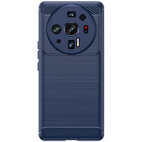 Estuche Xiaomi 12S Ultra Piel Con Textura Cepillada - Azul