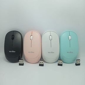 Mouse Weibo Wireless Escritorio Usb 2.4 Inalambrico 2822b