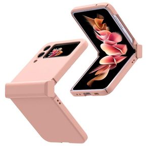 Pink 5g Samsung Galaxy Z Flip 3 Matte Fold Case Bisagra Protección Teléfono Cover Anti Drop
