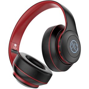 Audifonos Bluetooth Estereo Cancelacion Ruido Over Ear BH10 Negro Rojo