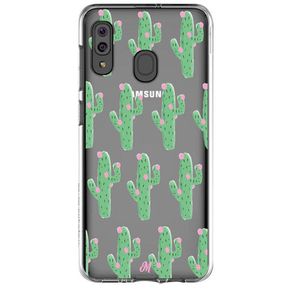 Funda Cactus Con Flor Rosa Shockproof Samsung A20S