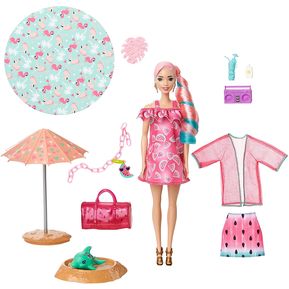 Barbie Color Reveal Foam Sandia Muñeca 25 Sorpresa