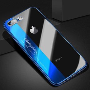 Bakeey Plating Funda protectora para iPhone X / 8/8 Plus / 7/7 Plus / 6s / 6s Plus / 6/6 Plus - iPhone 7 Plus - IPhone 7 plus azul