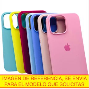 Case Logo Silicon iPhone 14 Pro Max Azul Funda Protector Oc