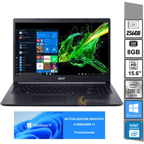 Portatil Acer A515-54-31UM FHD Ci3 10110U 15,6" 8GB/2556SSD/Windows 10 home