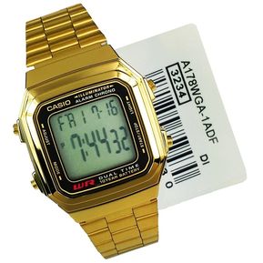 Reloj Casio A178WGA-1A Clásico Retro Unisex - Dorado