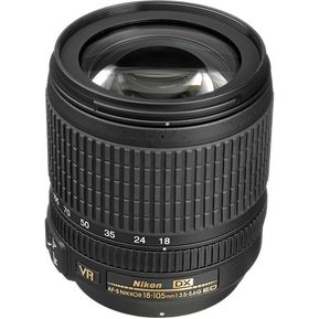 Nikon AF-S DX NIKKOR 18-105mm f35-56G ED VR Lens - Black