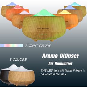 7 Color Ultrasonic Air Humidifier LED Aroma Essential Oil Diffuser Bedroom   humidificador -EU plug