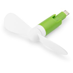 Ventilador Cool Mini para Iphone 5 6 y 7 Conexion Micro Usb - Verde Limon