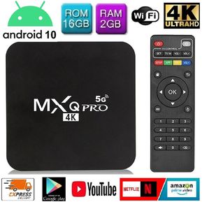 Convertidor TV a Smart TV D.D 16 GB, RAM 2 GB,  Android 10, Tv Box 4K