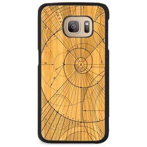 Funda para Samsung Galaxy S7 y S7 Edge - Wood Spiral, Madera