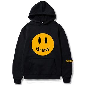 Men Hoodie Justin Bieber The Draw House Printed Smiley Face For Men
