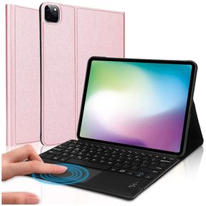 Estuche Teclado + Touchpad iPad Pro 11 Año 2018 /2020 /2021 Oro Rosa