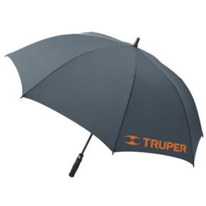 Paraguas Truper 65012 Gris Oscuro Con Diseño Liso