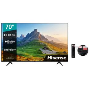 Televisor Hisense 70 Pulgadas 177cm UHD 4K Smart Tv Negro