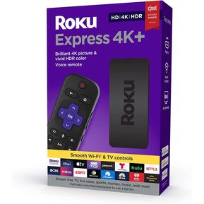 Roku Express 4K+ 2021 Dispositivo De Streaming Control por voz.