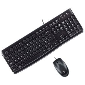 Combo Teclado + Mouse Logitech MK120 · USB Plug And Play  Negro