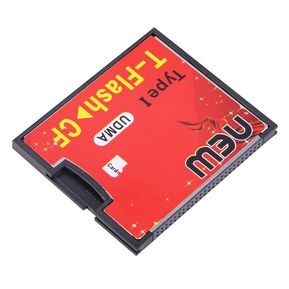 Red Black T-Flash a CF Type1 Tarjeta de memoria Flash compacta adaptadora UDMA