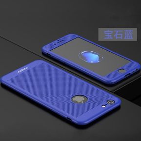 Funda Case Con IPhone 6 6s Carcasa Con Agujeros De Enfriamiento-Azul