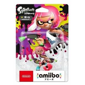 Nintendo Amiibo Inkling Girl Splatoon Series Switch Wii Rare Neon Pink