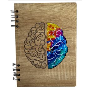 Libreta Diseño Cerebro Agenda universitaria Cuaderno Argollado