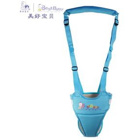 (#Blue)Aprender a caminar niños andador cinturón de bebé asistente extraíble correa de niño arnés de seguridad mochila infantil Luna cinturón