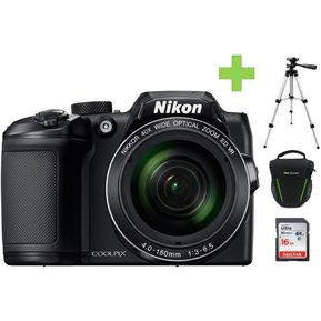 Cámara Digital Nikon Coolpix B500 16 Mp-Negro+Bolso+SD 16GB+Tripode