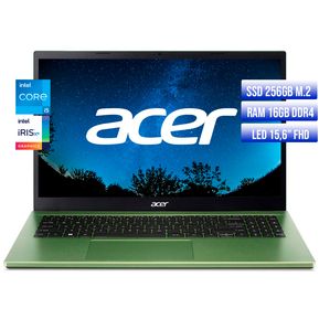 PORTATIL ACER ASPIRE INTEL CORE I5-1235U SSD 256GB RAM 16GB LED 15.6 FHD