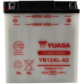 Bateria para moto YB12AL-A2 12V 12Ah Yuasa sin acido