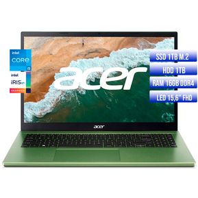 ACER ASPIRE INTEL CORE I5-1235U SSD 1TB + HDD 1TB RAM 16GB LED 15.6 FHD
