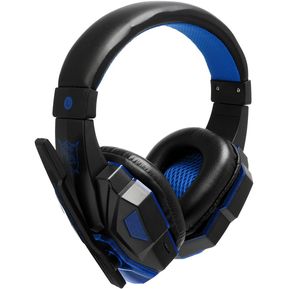 Gaming Headset Surround Stereo Headband Headphone USB 3 Azul