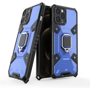 Cacasa De Cápsula Espacial Para iPhone 12 Pro Max - Azul