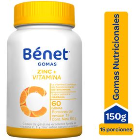 Gomas Bénet Vitamina C Sin Azucar x 150 gr