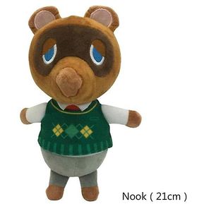Cute Animal Crossing New Horizons Nfc Figura Muñecas Spielzeug Kinder Animal Crossing Boneca Juguetes coleccionables (nook Green 21cm)