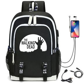 The Walking Dead Student Backpack-Bolsa duradera para computadora portátil para adolescentes, ni