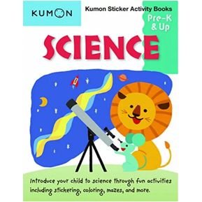 Libro Kumon Stickers De Ciencias Para Kinder En Ingles Niños