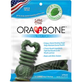 Orabone Dog Dental Treat - Snack Para Perro Grande x 6 u