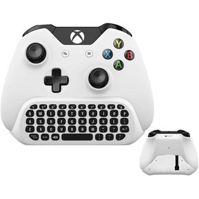 Teclado inalámbrico para Xbox One,teclado blanco con receptor USB,mando para Xbox One