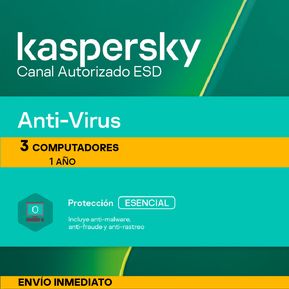 Kaspersky Antivirus Original 3pc 1año
