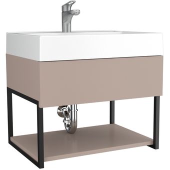 Combo para Baño Samoa, Incluye Mueble Lavamanos y Gabinete