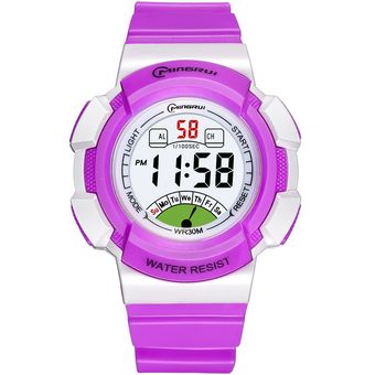 Reloj Digital Niña-Niño Impermeable Rosado Mas Estuche Pimushop